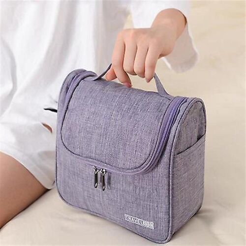 Trousse De Toilette De Voyage Résistante À L'eau Et À Suspendre - Organiseur Pour Cosmétiques, Shampoing Et Produits De Soins Personnels Essentiels