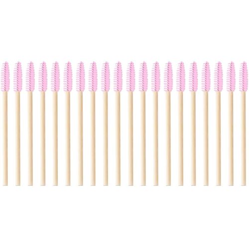 20 Pinceaux À Sourcils Jetables - Polyester Et Bambou De Qualité Supérieure, Design Élégant Pour Un Usage En Salon Et À Domicile, Hygiéniques Et Portables