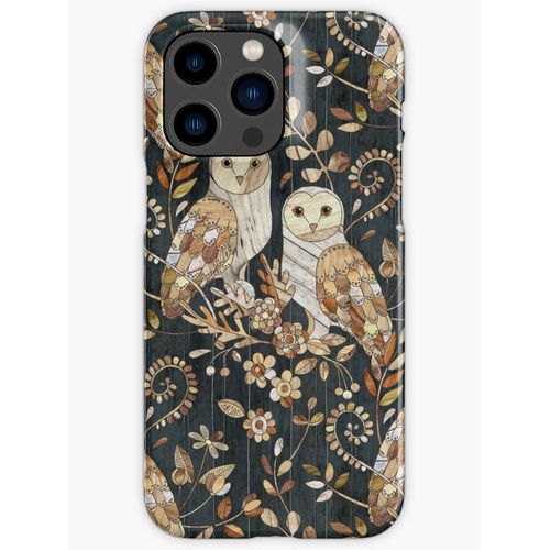 Coque Iphone Samsung Collage De Chouettes En Bois De Merde En Bois Compatibilité Pour Étui 18 17 16 15 14 13 12 Plus Pro Max Galaxy S25 S24 S23 S22 Ultra Note 20