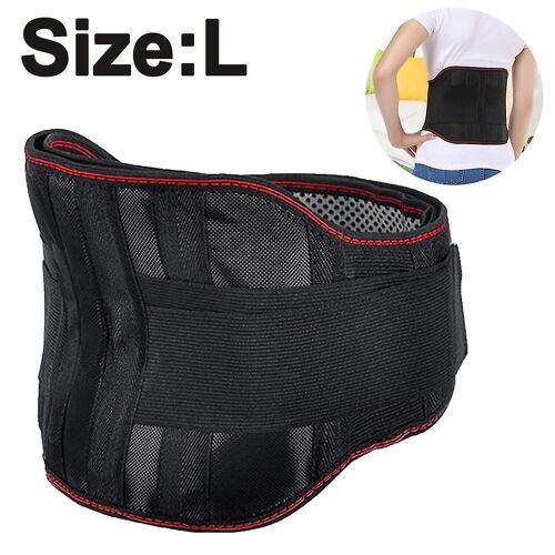 Ceinture De Soutien Lombaire Réglable Avec Coussinets Chauffants Pour Soulager Les Maux De Dos - Respirante, Confortable Et Ajustée