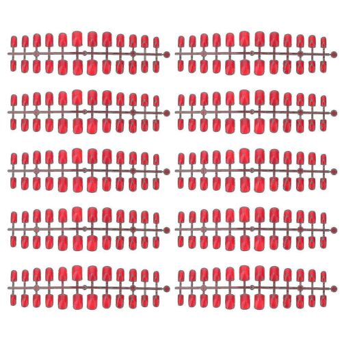 120 Faux Ongles Rouges À Coller En Forme De Cercueil ¿ Faux Ongles Durables Et Couvrants Pour Une Manucure Et Un Nail Art Époustouflants ¿ Non Toxiques 