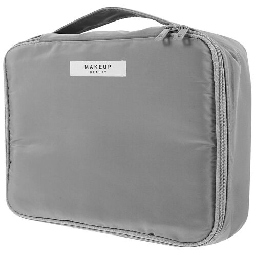 Sac de rangement portable de grande capacité pour cosmétiques et articles de toilette - Organiseur de voyage élégant avec poignée