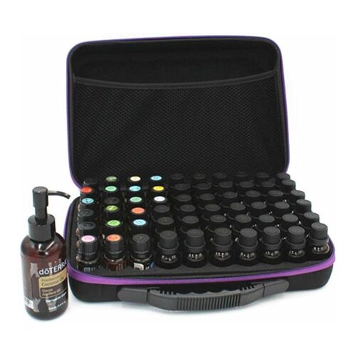 Étui De Rangement Étanche Et Durable Pour 60 Bouteilles D'huiles Essentielles - Élégant, Résistant Aux Chocs Et Idéal Pour Les Voyages