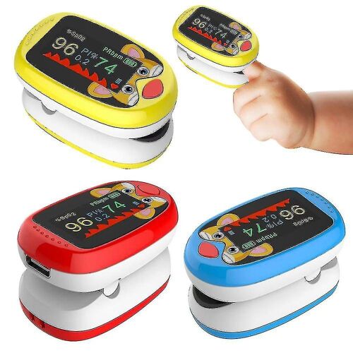 Oxymètre De Pouls Avancé Pour Enfants Et Adultes - Moniteur Précis De Spo2 Et De Fréquence Cardiaque Avec Affichage Led