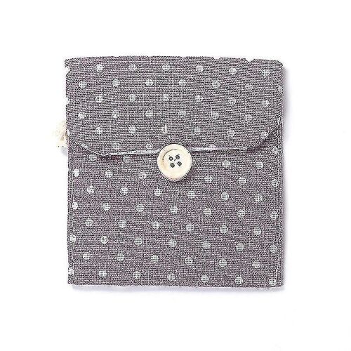 Jolie Pochette En Coton Et Lin À Pois Pour Serviettes Hygiéniques, Serviettes Et Cosmétiques ¿ Organiseur Élégant Et Compact Pour Filles