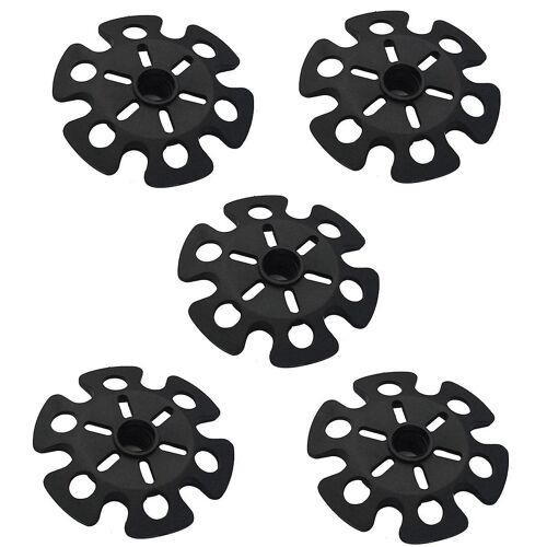Lot De 5 Paniers Noirs Durables Pour Bâtons De Randonnée, Neige Et Boue ¿ Accessoires D'extérieur Essentiels