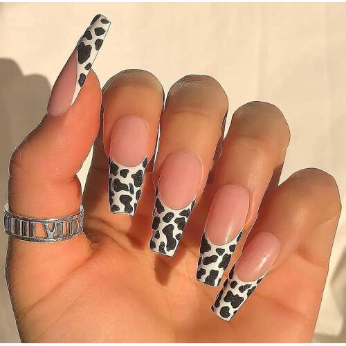 Lot De 24 Faux Ongles En Acrylique Brillants Pour Femmes - Longs, Personnalisables, Sûrs Et Parfaits Pour Toutes Les Occasions 