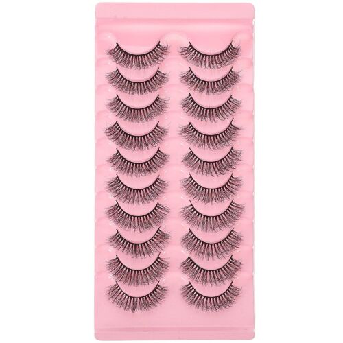 10 Paires De Faux Cils Moelleux Pour Femmes - Luxueux, Faciles À Appliquer, Parfaits Pour Toutes Les Occasions 