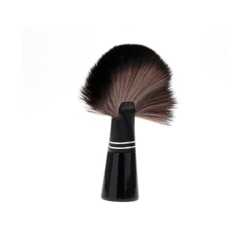 Brosse À Cou Professionnelle Pour Barbiers Et Stylistes - Ergonomique, Poils Doux, Manche En Bois Durable