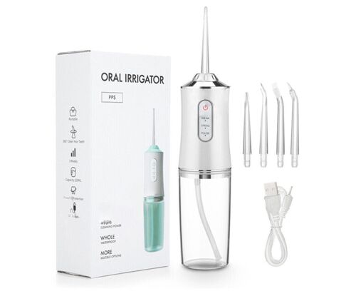 Hydropulseur Sans Fil Memory Tech - 4 Buses, Nettoyage À 360°, Étanche, Longue Durée De Vie, Blanc