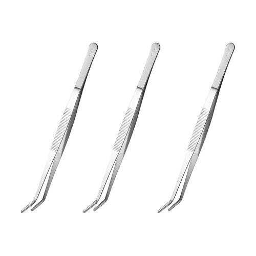 Pinces Dentaires Courbées En Acier Inoxydable De Qualité Supérieure - Durables, Ergonomiques, Faciles À Stériliser, Lot De 3