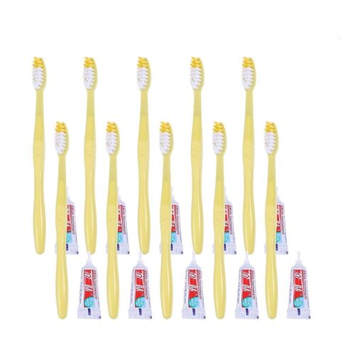 Coffret De Voyage De 10 Brosses À Dents Et Mini Dentifrices ¿ Soins Bucco-Dentaires Compacts Pour Les Voyages D'affaires Et Les Passionnés De Voyages 