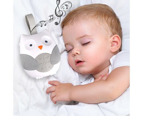 Apaiseur Portable Pour Bébé - Lecteur De Musique À Bruit Blanc Hibou Avec Mélodies Et Sons De La Nature Pour Une Sieste En Déplacement