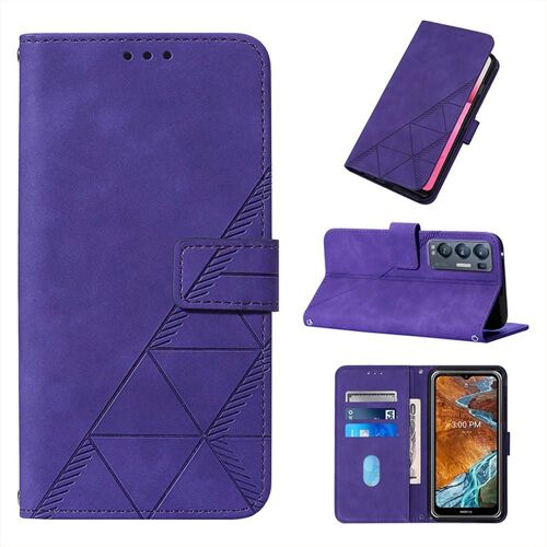 Étui Pour Oppo Trouver X3 Neo Livre De Protection Flip Folio Portefeuille Couverture Cuir Pu Titulaire De La Carte De Crédit - Violet