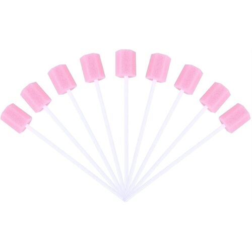 100 Tampons Jetables Pour Soins Bucco-Dentaires - Tampons Éponges De Nettoyage Des Dents Sans Saveur Pour Une Hygiène Bucco-Dentaire Douce