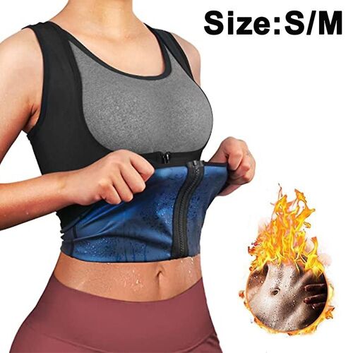 Gilet De Sudation Pour La Perte De Poids Bran - Body Shaper À Manches Courtes, Fermeture Éclair, Maintien En U, Combinaison Amincissante
