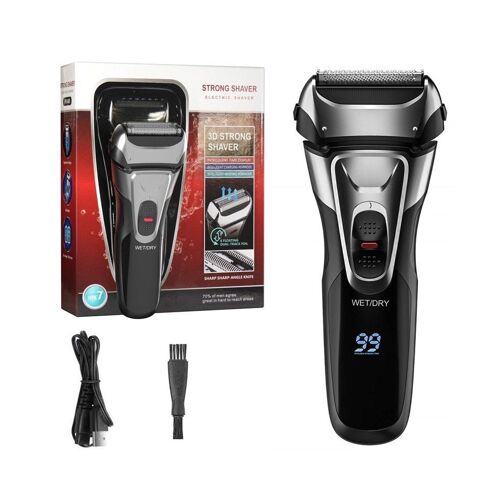 Rasoir Électrique 3d Rechargeable Pour Homme - Étanche, Lavable, Longue Durée De Vie, Chargement Usb, Rasage En Douceur