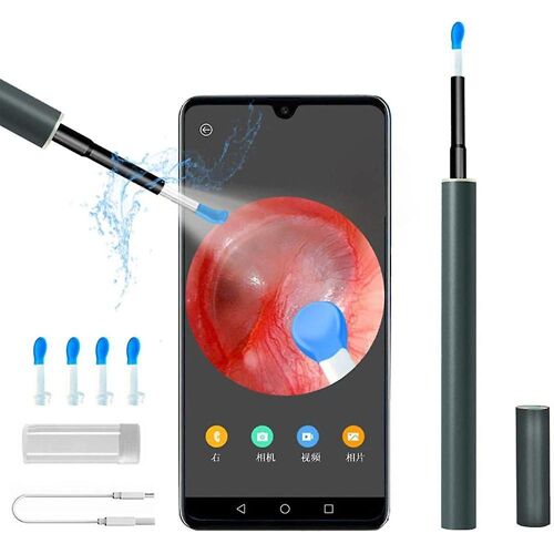 Outil D'élimination Du Cérumen Sans Fil Avec Caméra 5 Mp ¿ Gardien De La Santé Familiale Pour Un Nettoyage Et Une Inspection Des Oreilles En Toute Sécurité 