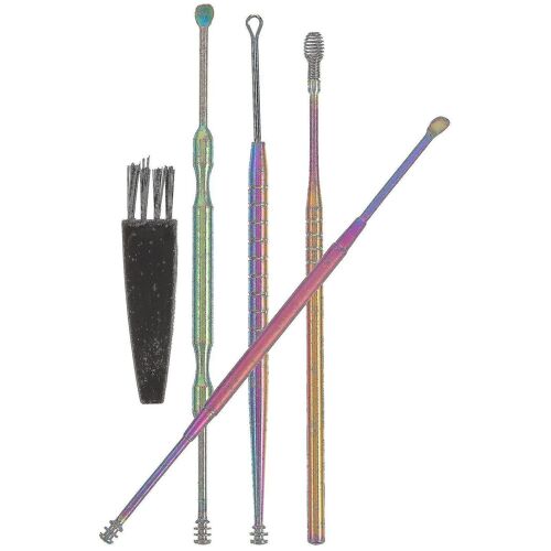 Kit De Nettoyage Des Oreilles Premium En Acier Inoxydable Pour Adultes Avec Boîte De Rangement Portable