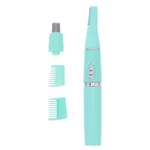 Rasoir Électrique Multifonction Pour Hommes Et Femmes ¿ Tondeuse Pour Sourcils, Nez Et Poils Du Visage ¿ Vert