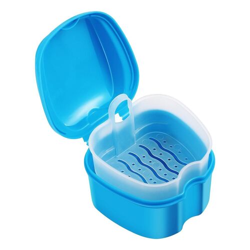 Boîte De Bain Pour Prothèses Dentaires Rosenice Bleu Ciel ¿ Rangement Sécurisé Pour Prothèses Dentaires, Appareils De Contention Et Protège-Dents ¿ Portable Et Élégante 