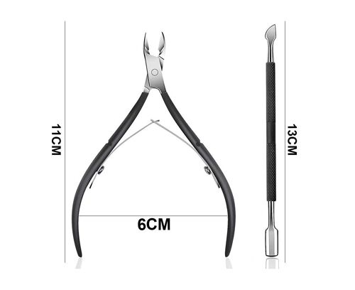 Coupe-Cuticules Et Poussoir De Précision : Outil Essentiel Pour Les Soins Des Ongles, Pour Les Manucures Et Pédicures À Domicile, En Spa Et En Salon.