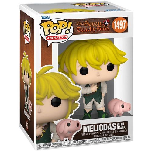 Figurine Funko Pop - The Seven Deadly Sins N°1497 - Meliodas Avec Hawk (75541)