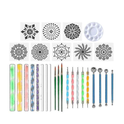 Ensemble D'outils De Poterie Pour Enfants : Argile, Mandala, Peinture Sur Pierre, Peinture À Points ¿ 29 Outils Durables Et Flexibles