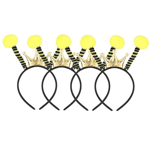 Lot De 4 Serre-Têtes En Tissu Avec Couronne De Tentacules D'abeilles, Accessoire Confortable Et Accrocheur Pour Les Fêtes