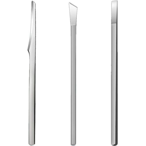 Ensemble De 3 Outils De Pédicure En Acier Inoxydable Pour Le Soin Des Ongles, L'élimination Des Cuticules Et L'exfoliation - Qualité Professionnelle