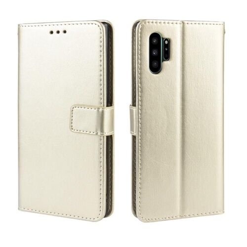 Case For Samsung Galaxy Note 10 Plus Magnetic Wallet Card Holder Flip Cover - Doré