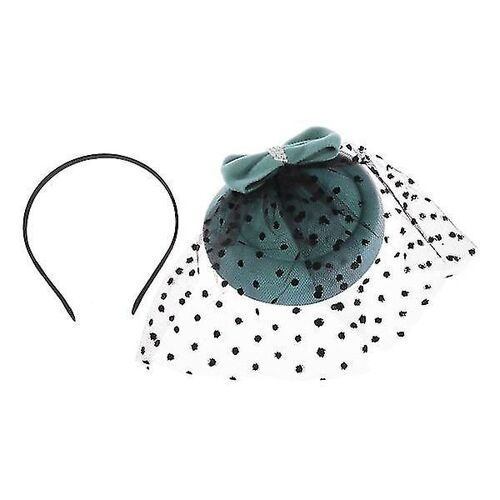 Élégante Pince À Cheveux Homburg En Maille Vert Clair ¿ Accessoire Élégant Pour Mariages, Fêtes Et Occasions Spéciales 