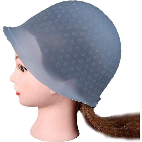 Bonnet De Coloration Capillaire Réutilisable En Silicone Avec Crochet ¿ Outil De Salon Professionnel Pour Une Coloration Capillaire Facile À La Maison