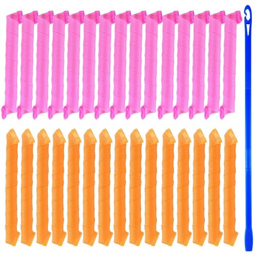 Kit De 18 Bigoudis Sans Chaleur - Bigoudis Ondulés De 52 Cm Pour Des Boucles Saines Et Belles - Coiffure Diy Facile