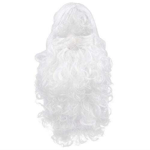 Ensemble Barbe Et Perruque De Père Noël Haut De Gamme Pour Cosplay, Fêtes Et Célébrations De Noël Amusantes - Réaliste Et Durable