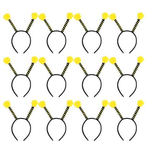 Lot De 14 Bandeaux À Antennes D'abeilles ¿ Accessoires Capillaires Amusants Pour Festivals, Fêtes Et Usage Quotidien