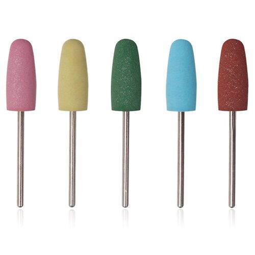 Lot De 5 Forets À Ongles Diamantés ¿ Outils De Nail Art Durables Pour Le Polissage Et Le Retrait Du Gel ¿ Fournitures De Manucure Professionnelles