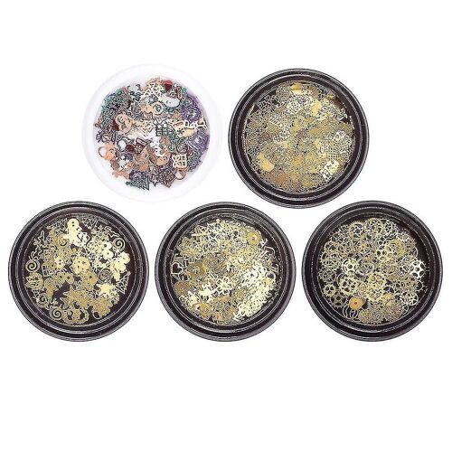 5 Autocollants Nail Art De Noël - Modèles Diy Uniques Pour Une Manucure Festive - Parfait Pour Les Fêtes De Fin D'année ! 