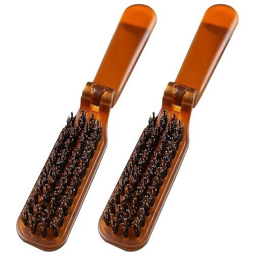 Lot De 2 Peignes À Cheveux Pliables Et Portables ¿ Brosse De Coiffure Durable Pour Les Voyages Et L'utilisation Quotidienne ¿ Compacte Et Pratique