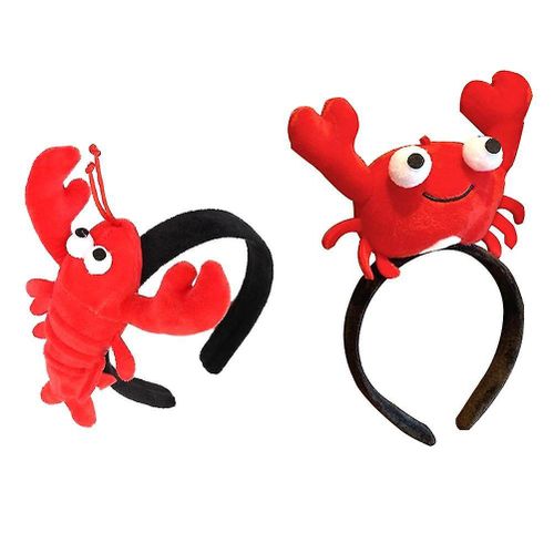 Bandeaux En Peluche Pour Enfants En Forme D'écrevisses Et De Crabes - Accessoires De Costumes Amusants Pour Noël, Halloween, Le Cosplay Et Les Jeux !