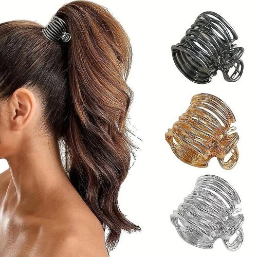 Pinces À Cheveux En Métal Pour Queues De Cheval Hautes Et Cheveux Épais : Accessoires Élégants, Durables Et Sécurisés Pour Femmes 