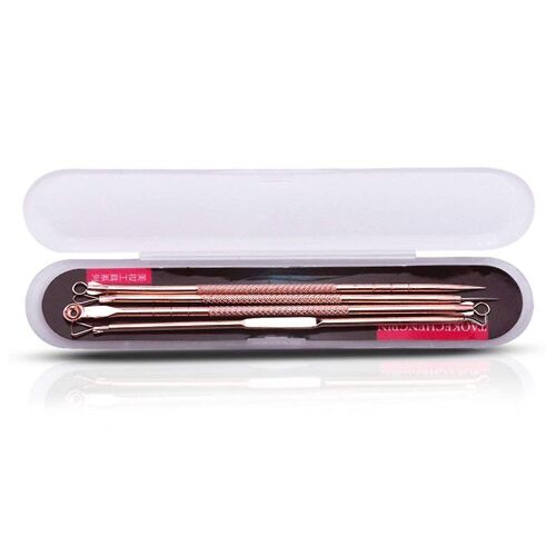 Kit Professionnel Pour Éliminer Les Points Noirs - Outils Anti-Acné À Double Tête Pour Une Élimination Sûre Et Efficace Des Boutons Et Des Soins De La Peau