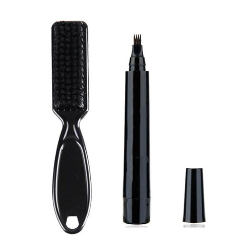 Ensemble Stylo Et Brosse À Barbe Imperméables - Parfait Pour Le Toilettage, Le Comblement Des Trous Et L'obtention D'un Look Naturel 