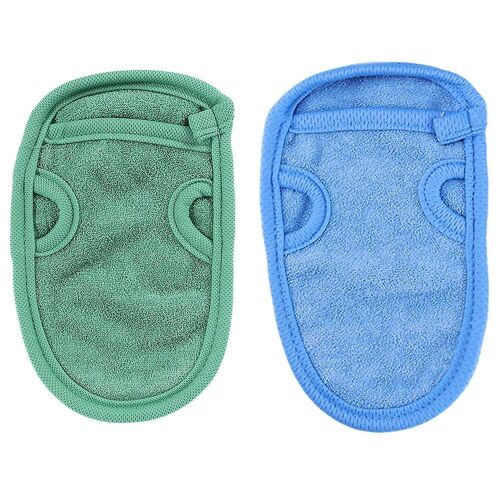 Lot De 2 Gants De Douche Exfoliants Pour Un Nettoyage Et Un Massage En Douceur ¿ Gants De Bain Durables Et Réutilisables Pour Tous Types De Peau