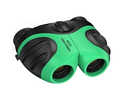 Jumelles compactes et résistantes aux chocs pour enfants de 3 à 13 ans : idéales pour l'observation des oiseaux et les aventures en plein air.