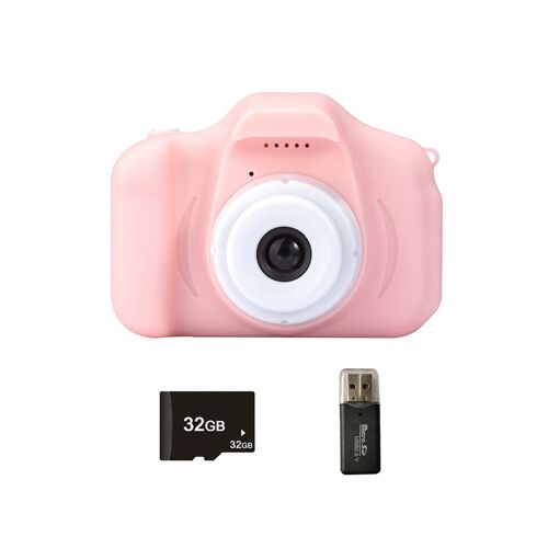 Appareil photo pour enfants avec double caméra, vidéo 1080p, mémoire 32 Go, design antichoc pour les 3 à 10 ans