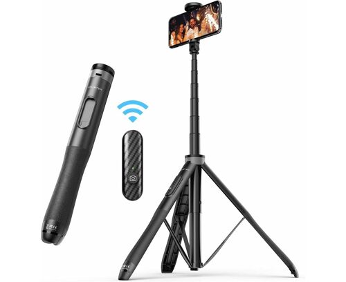 Perche À Selfie Et Trépied En Alliage D'aluminium De 150 Cm Pour Diffusion En Direct Et Photographie
