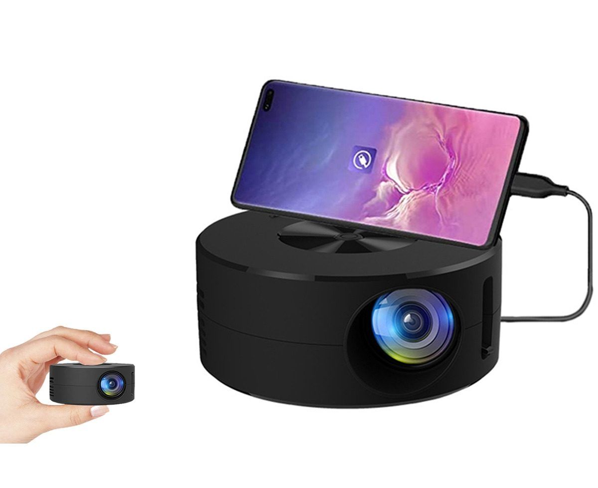 Mini Vidéoprojecteur Portable,4K 1080P Supporté WiFi6 Bluetooth,LCD 12000 Lumen Projecteur, Auto Keystoneavec Avec IOS/Android - TV Son Photo