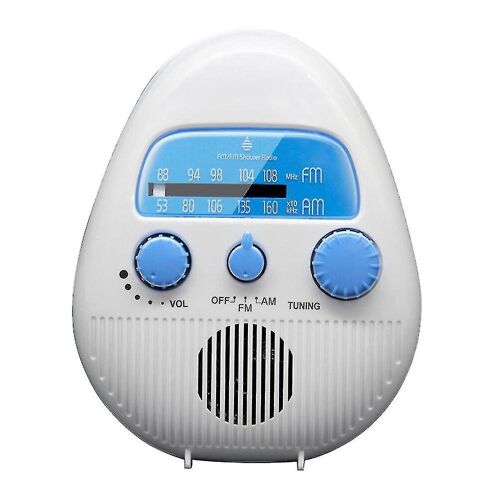Mini radio de douche étanche AM FM compacte ABS, haut-parleur portable pour salle de bain