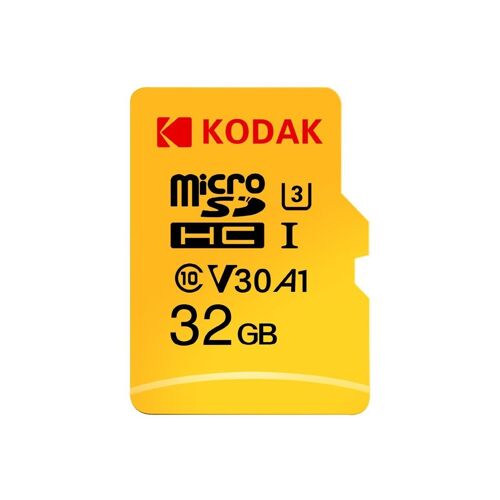 Carte Micro SD Kodak 32 Go, 64 Go, 128 Go, 256 Go, U3 V30 A1, haute vitesse, 100 Mo/s en lecture, 80 Mo/s en écriture, étanche et durable